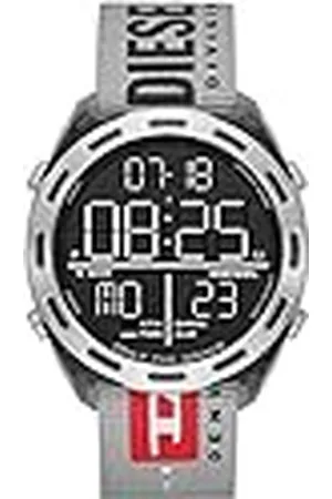 Diesel Crusher digitaal grijs nylon horloge voor heren
