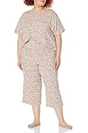 Amazon Dames gebreide jersey pyjamaset (verkrijgbaar in grote maten), , S