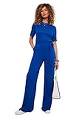 Joe Browns Dames Essential Wijde Been Tie Taille Korte Mouw Jumpsuit, , 10