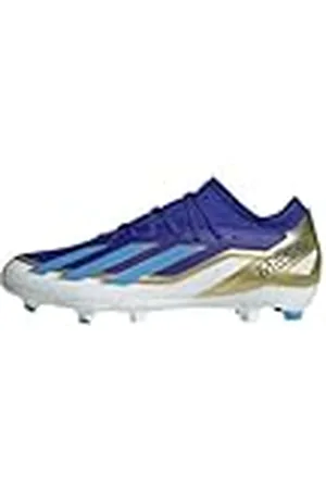 adidas Uniseks-Volwassen X Crazyfast Messi League Firm Ground Boots, Lucid Blue/Blue Burst/Cloud White, 44 2/3 EU