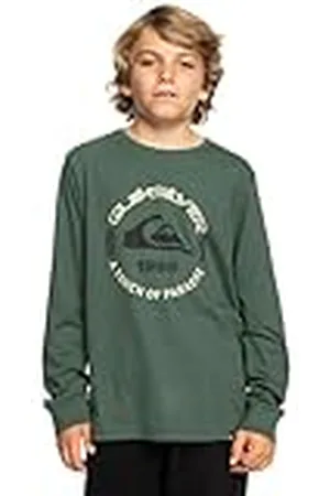 Quiksilver Circle Logo Ls Youth T-shirt voor jongens, , 14 Jaren