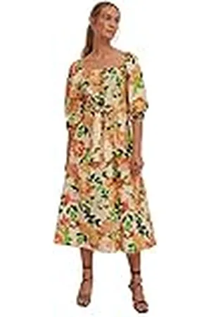 NA-KD Tie Taille Detail Midi Jurk, , EU 38