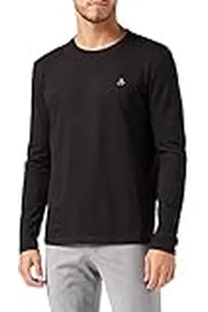 Marc O’ Polo Herenshirt met lange mouwen van premium kwaliteit, tijdloos T-shirt met klein logo, comfortabel longsleeve van biologisch katoen, nieuw, L