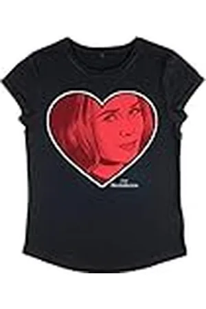 Marvel Dames WandaVision-Wanda Love Rolled Sleeve T-Shirt, , XL, , XL