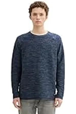 TOM TAILOR Heren T-shirt met lange mouwen, , L