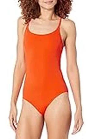 Amazon Badpak uit één stuk met dunne bandjes voor dames, , Large