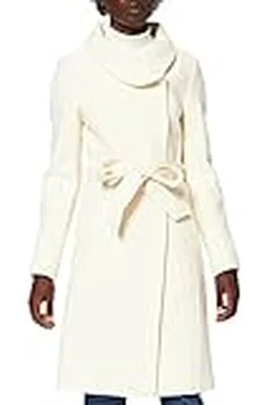 Bugatti Dames trenchcoat wollen mantel elegant met ceintuur, , 38
