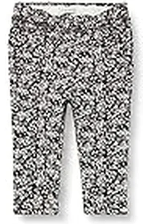 IKKS Junior joggingbroek van netstof, grijs gemêleerd, zwarte broek, 3 maanden, baby meisjes