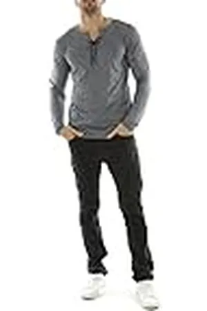 HOPENLIFE Gesmi LS Navy XXL T-shirt voor heren, zwart