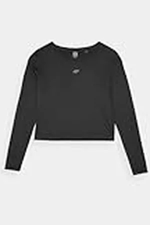 4F Longsleeve FNK F218 Deep Black S voor dames, , S