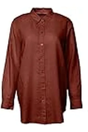 ESPRIT Shirt van katoen en linnen, , XXS