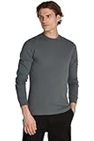 Calvin Klein Jeans Heren Badge Wafel Basic Longsleeve Top, , XS