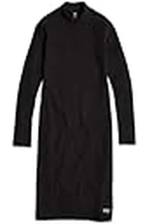 G-Star Ergonomic Slim Rib Lange Mouwen Casual Jurk, , M
