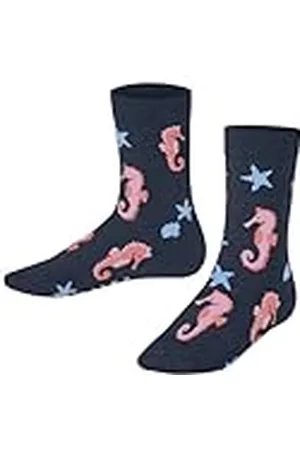 Falke Uniseks-kind Sokken Lovely Seahorses K So katoen gedessineerd 1 paar, , 19-22