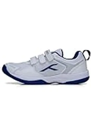 Hundred Court Star Non-Marking Badminton Shoes for Boys | Lightweight | X-Cushion Protection | Suitable for Indoor Tennis/Squash/Table Tennis/Basketball & Padel