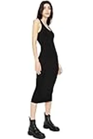 Armani Exchange Essentiële damesjurk, licht gewicht, viscose, casual jurk, , L