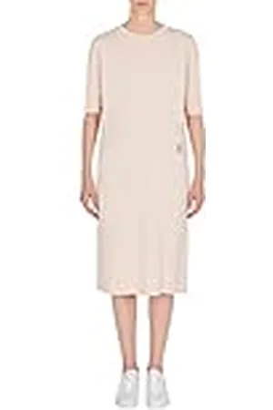 Armani Exchange Dames midi Front Logo Jurk, , XS