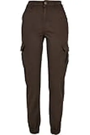 Urban classics Cargobroek voor dames, hoge taille, cargo-broek met opgestikte zakken, verkrijgbaar in vele kleuren, maten 26-34, , 33