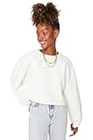 Trendyol Dames Crew Neck Plain Oversize Sweatshirt, , S, , S