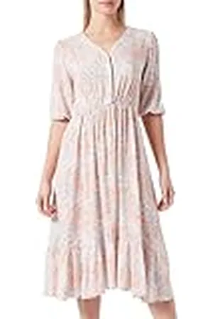 USHA Dames midi-jurk 10526551, blauw meerkleurig, S, , S