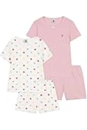Petit Bateau Pyjacourts (2 stuks) voor meisjes, , 4 Jaren