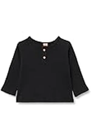 Koton Babyboys Lion King Long Sleeve Crew Neck Button Detail Getextureerde Katoenen T-shirt, , 18-24 Maanden