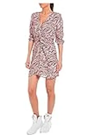 Replay W9028 jurk voor dames, 010 roze/donkerbruin, XXS, , XXS