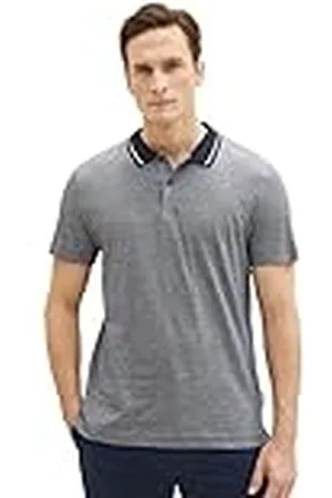 TOM TAILOR Heren 1036437 Poloshirt, 31989-Navy Stonington Blue Stripes, M, , M