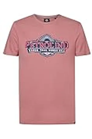 Petrol Industries INDUSTRIES Heren T-Shirt SS Classic Print M-1040-TSR602; Kleur: Red Brick; Maat: M, , M