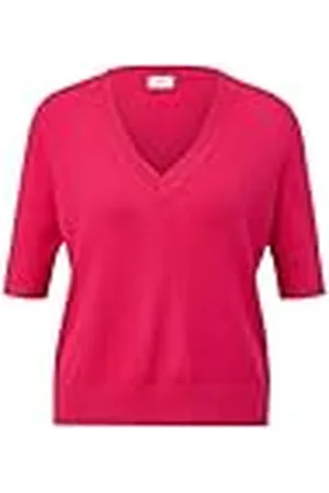 QS by s.Oliver S.Oliver Schwarz LABEL Pullover met korte mouwen, , 46