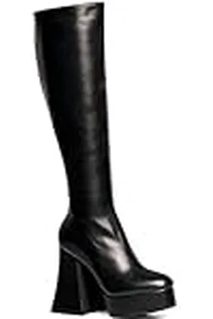 Lamoda Zwarte swan platform knielaarzen, EU 36, , 36 EU