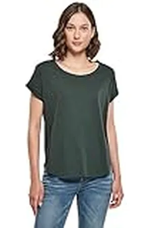 Build Your Brand Dames Long Slub Tee T-shirt met korte mouwen voor dames van katoen in vele kleuren verkrijgbaar, maten XS-5XL, , M