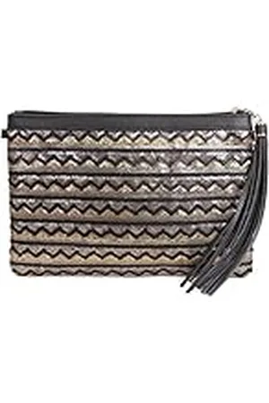 Eferri Zig-Zag handtas voor dames, nerts, 28 x 19 cm