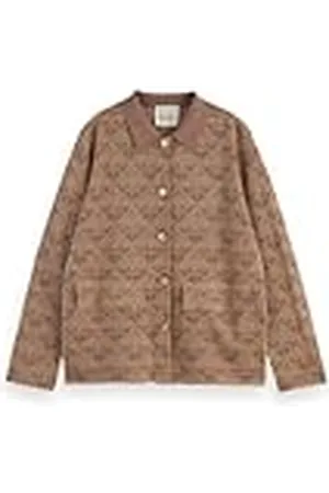Scotch&Soda Monogram Jacquard Gebreid Jacket, , L