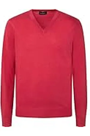 Hackett Heren GMD Merino Silk V Sweater, , S