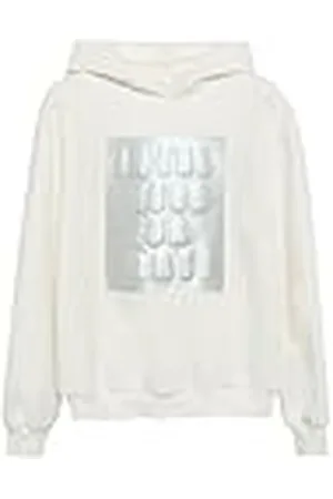 QS by s.Oliver Meisjeshoodie met metallic print, , 170-176 Grote maten