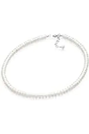 Elli Halsketting dames stijlvol klassiek met zoetwaterparels in 925 sterling , Facetgeslepen, Zoetwaterparels.