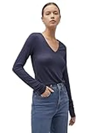 Mavi Damesshirt met lange mouwen, V-hals, , XL, , XL