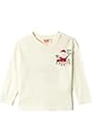 Koton Babyboys T-shirt met kerstthema terug kerstman, bedrukt met lange mouwen, ronde hals, , 12-18 maanden