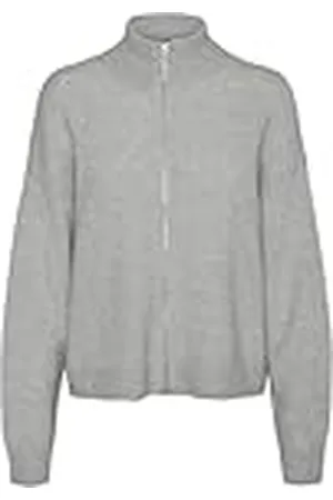 VERO MODA Vmpalma Ls Highneck Zip Cardigan Noos gebreide jas voor dames, , L