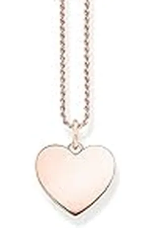 Thomas Sabo Kette Herz aus 925er Sterlingsilber 750er Roségold-Vergoldung, Länge: 50cm, KE2132-415-40-L50