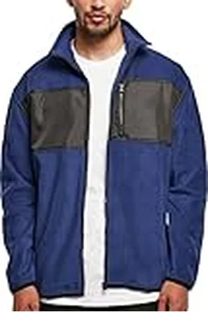 Urban classics Patched micro fleece jack heren, , L