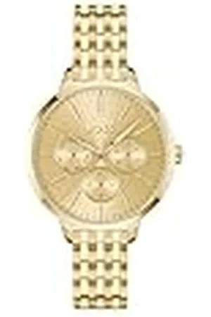 HUGO BOSS Analoog multifunctioneel kwartshorloge voor dames, symfoniecollectie, met roestvrijstalen of leren armband, , Metaal
