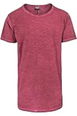 Urban classics Heren Long Back Shaped Spray Dye Tee T-shirt