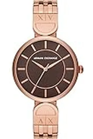 Armani Exchange Dameshorloge quartz/3-handen uurwerk 38mm kastmaat met een roestvrij stalen armband AX5384