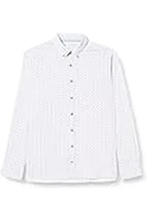 Bugatti Heren 9350-38803 overhemd met button-down-kraag, , standaard, , S