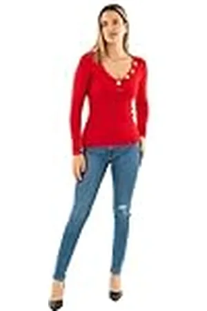 Morgan Trui met kraag en knopen, , L