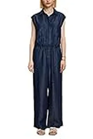 ESPRIT Dames 053EO1L301 Overalls, 901/BLUE Dark WASH, 36, , 36