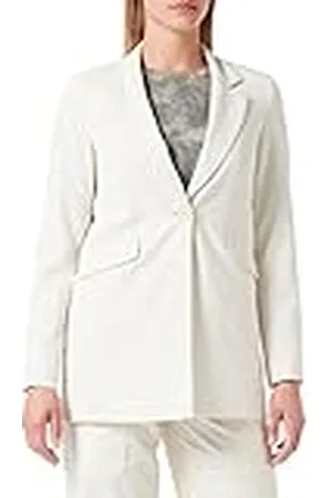 Taifun Dames 330309-11060 Blazer lange mouwen, Light Creme, 36, , 36
