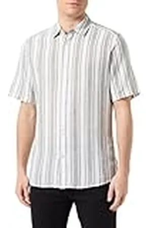 Only & Sons Onscaiden Ss Mix Stripe Linen Shirt voor heren, , S